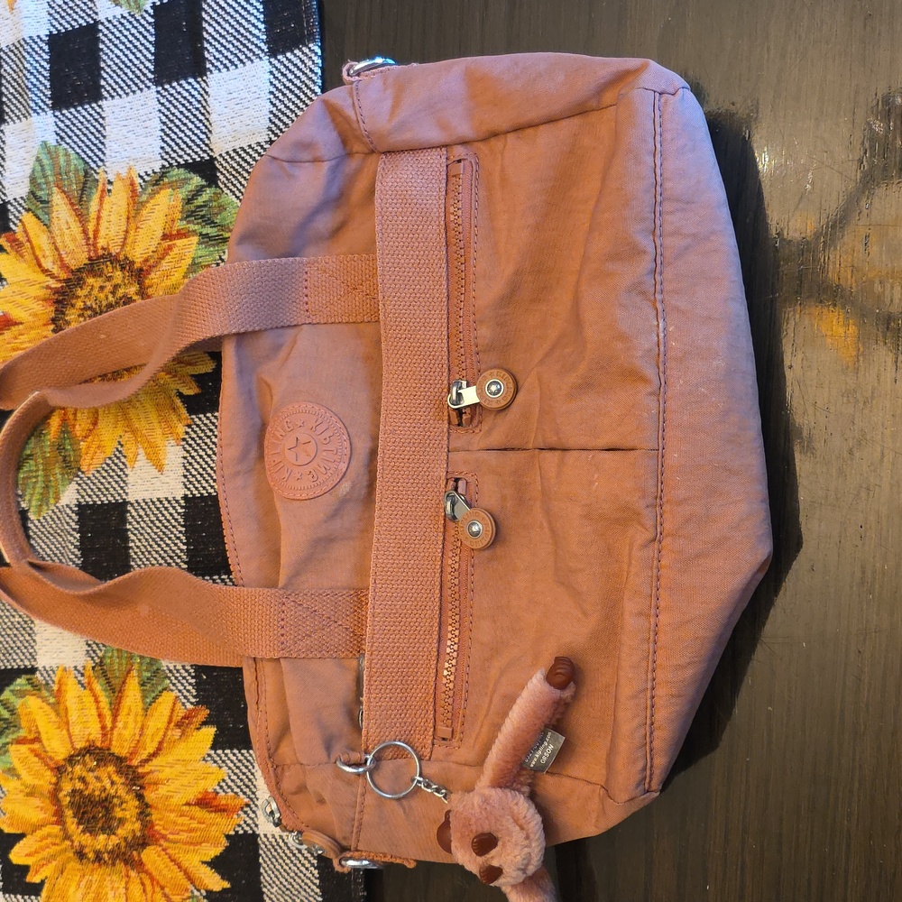 Kipling Klara Women's Crossbody Satchel Bag Kind Rose B Pink Multi Pocket